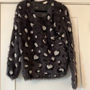 Hem & Thread Faux Mohair Sweater Size M